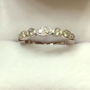 Tiffany Jazz Diamond & Platinum Eternity Band